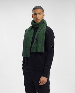 SZALIK C.P. COMPANY FLEECE KNIT SCARF CLASSIC GREEN