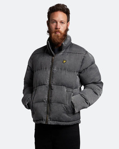 KURTKA LYLE & SCOTT FUNNELLED PUFFER JACKET JET BLACK