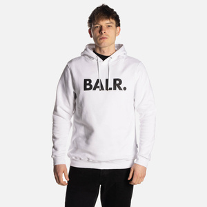 BLUZA BALR. BRAND STRAIGHT HOODIE BRIGHT WHITE