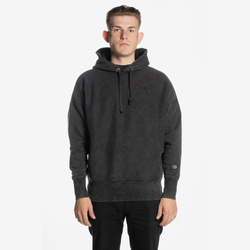 BLUZA CHAMPION REVERSE WEAVE SMALL LOGO HOODED SWEATSHIRT BLACK