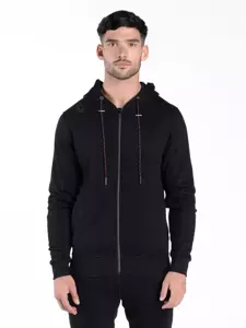 BLUZA LUKE 1977 LOUIS ZIP HOODY JET BLACK