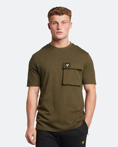 KOSZULKA LYLE & SCOTT CASUALS POCKET T-SHIRT OLIVE