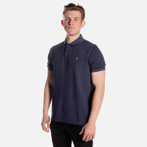 KOSZULKA POLO LYLE & SCOTT PIGMENT DYED POLO SHIRT DARK NAVY