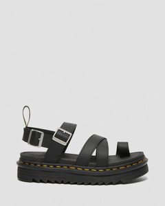 SANDAŁY DR. MARTENS AVRY HYDRO LEATHER STRAP SANDALS BLACK