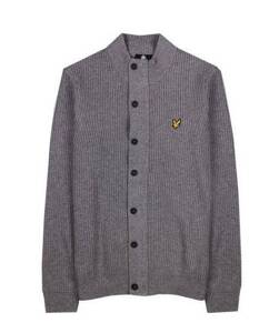 SWETER LYLE & SCOTT KNITTED ZIP THROUGH FUNNEL NECK