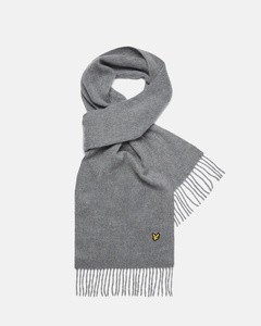 SZALIK LYLE & SCOTT LAMBSWOOL SCARF MID GREY MARL